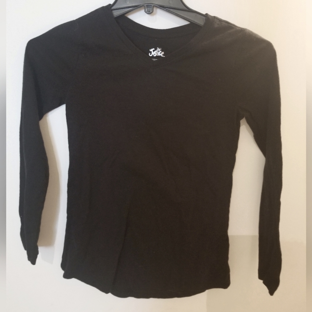 Justice Black Long T-Shirt - 8